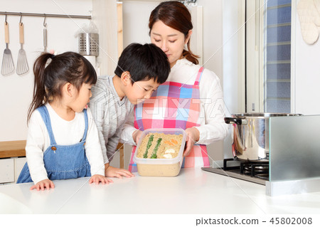 Housewife making a new incense Housewife making a new incense 45802008