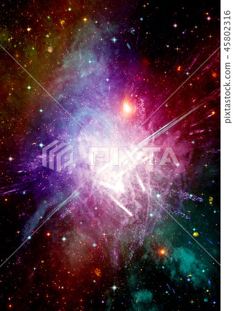 galaxy in a free space 45802316