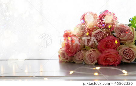fresh rose flowers on gray fresh rose flowers on gray 45802320