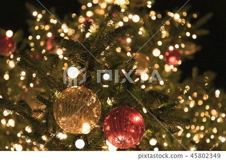 (Tokyo-night view) Christmas Kugel and Bokeh ball 1 45802349