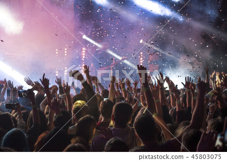 People at the concert People at the concert 45803075