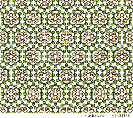 hexagonal abstract textile pattern 45803478