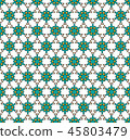 illustration of doodle hexagonal stars background 45803479