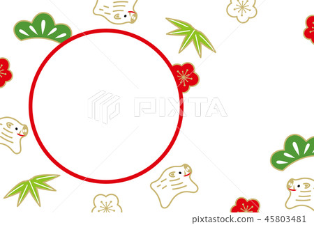 新年賀卡2019年 新年賀卡2019年 45803481