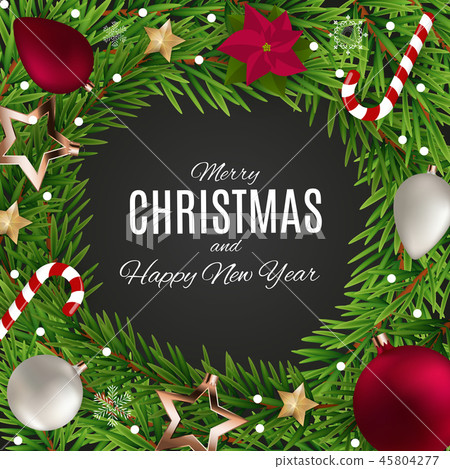 Merry Christmas and New Year Background. Vector Illustration Merry Christmas and New Year Background. Vector Illustration 45804277