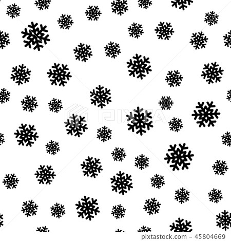 It is snowing. Seamless pattern of snowflakes. Christmas or winter theme vector background It is snowing. Seamless pattern of snowflakes. Christmas or winter theme vector background 45804669