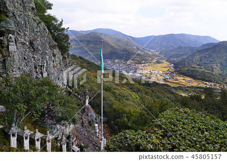 [小津島]從Okunoin寺的主要寺廟附近的視圖 45805157