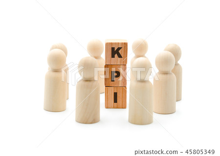 Wooden figures as business team in circle Wooden figures as business team in circle 45805349