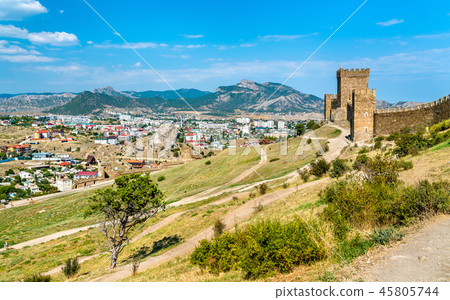 Genoese fortress in Sudak, Crimea 45805744