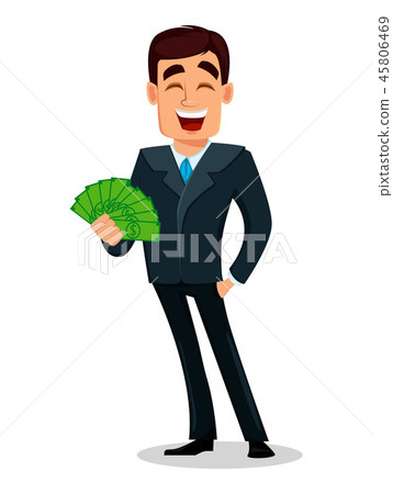 Business man cartoon character in formal suit 45806469