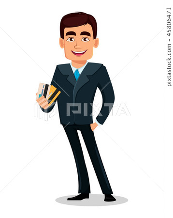 Business man cartoon character in formal suit 45806471