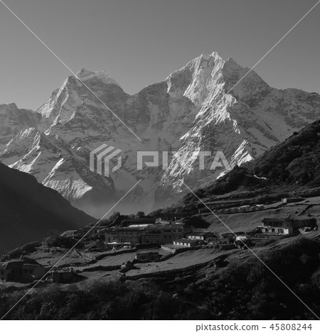 Small village Dole at sunrise.  45808244