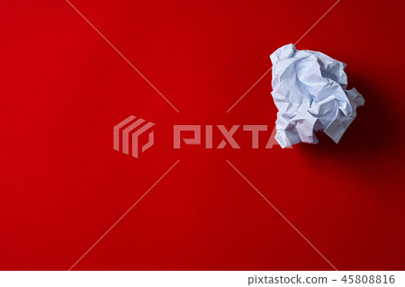 Crumpled documents, paper, trash 45808816
