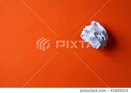 Crumpled documents, paper, trash 45808929