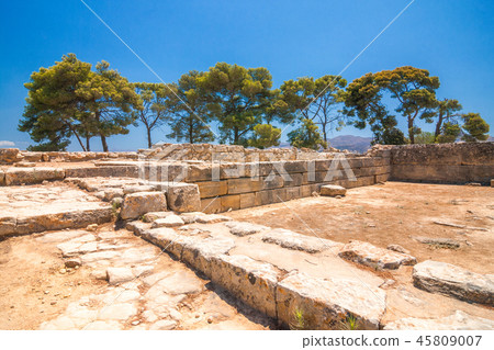 The Minoan Palace of Phaistos on Crete, Greece. The Minoan Palace of Phaistos on Crete, Greece. 45809007