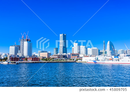 神奈川橫濱港未來風光 神奈川橫濱港未來風光 45809705