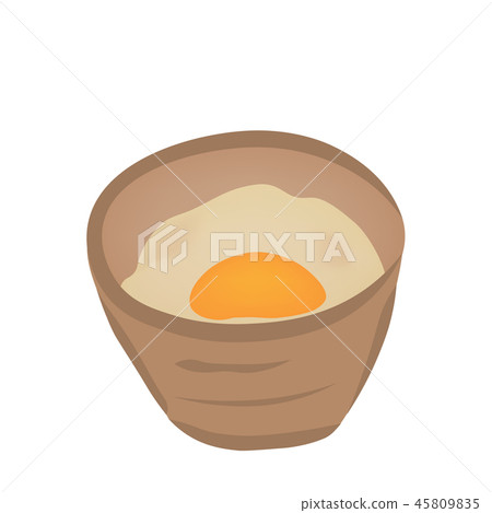 Cooking illustration raw eggs Cooking illustration raw eggs 45809835