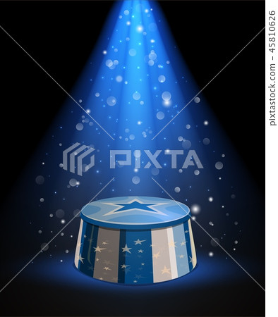 Circus arena stand or stage of ringmaster Circus arena stand or stage of ringmaster 45810626