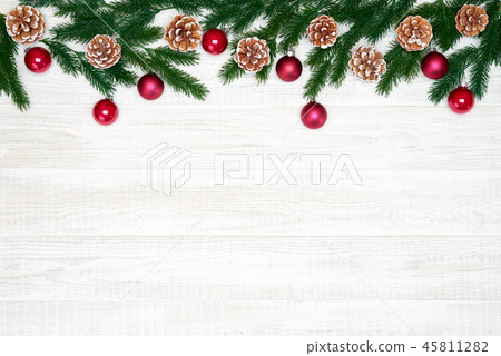 Crristmas decorations on white background. Crristmas decorations on white background. 45811282