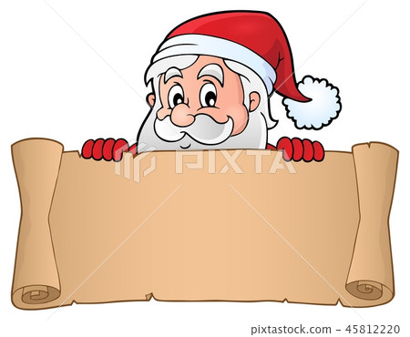 Lurking Santa Claus holding parchment 3 Lurking Santa Claus holding parchment 3 45812220