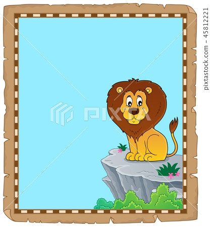Lion theme parchment 3 Lion theme parchment 3 45812221