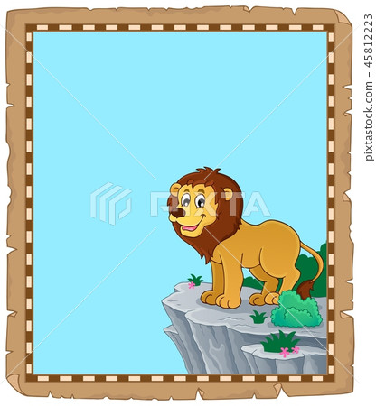 Lion theme parchment 1 Lion theme parchment 1 45812223