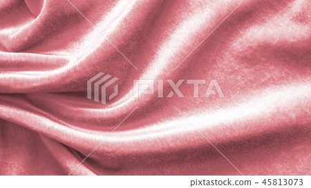 Rose gold pink velvet background satin fabric  45813073