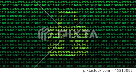 secure web connection binary code with lock background 45813092