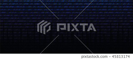 blue binary data code matrix web technology - Stock Illustration ...
