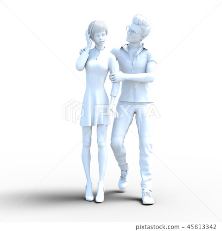 性騷擾圖像perming3DCG插圖素材 性騷擾圖像perming3DCG插圖素材 45813342
