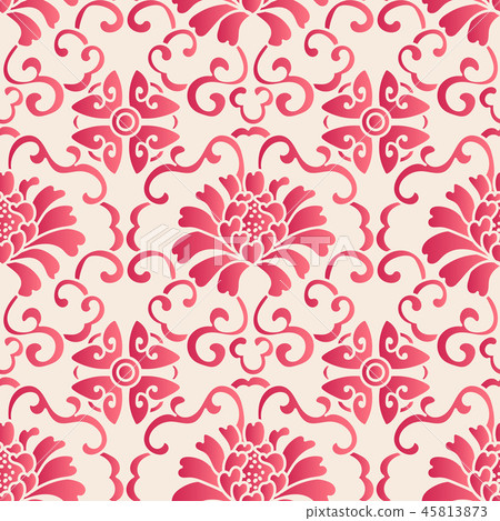 Elegant seamless Chinese style pink background - Stock Illustration ...