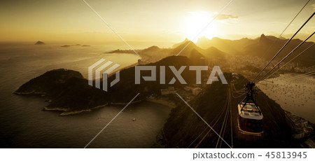 Aerial View of Rio de Janeiro, Brazil 45813945