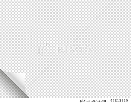 Bending paper vector mockup. Vector object 45815519