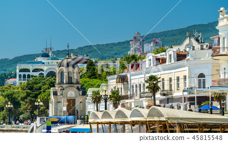 Buildings on the seafront in Yalta, Crimea Buildings on the seafront in Yalta, Crimea 45815548