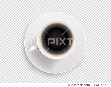 White coffee cup illustration. Vector object White coffee cup illustration. Vector object 45815645
