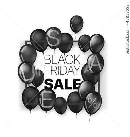 Black friday sale. Vector banner with frame 45815655
