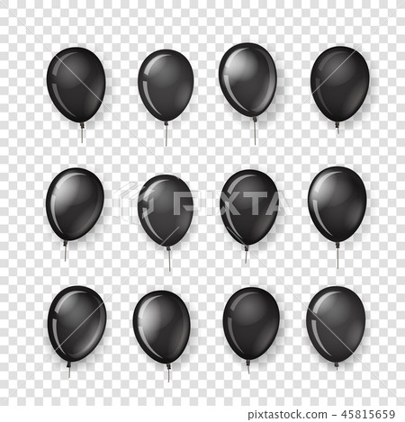 Different black ballons vector collection Different black ballons vector collection 45815659