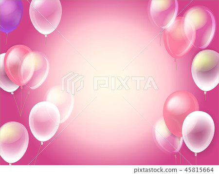 Flying air balloons. Vector template for any text Flying air balloons. Vector template for any text 45815664