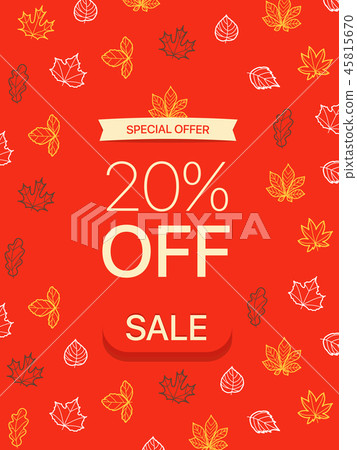 Special offer concept. 20 percent off Special offer concept. 20 percent off 45815670