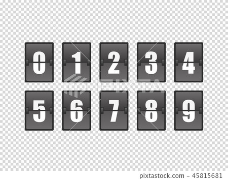 Counter elements vector mockup Counter elements vector mockup 45815681