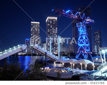 都市船塢上升橋樑和塔公寓豐洲 45815768