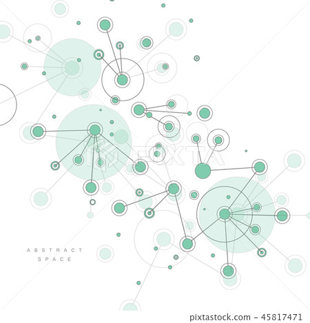 Illustration of molecular level scientific experiment Illustration of molecular level scientific experiment 45817471