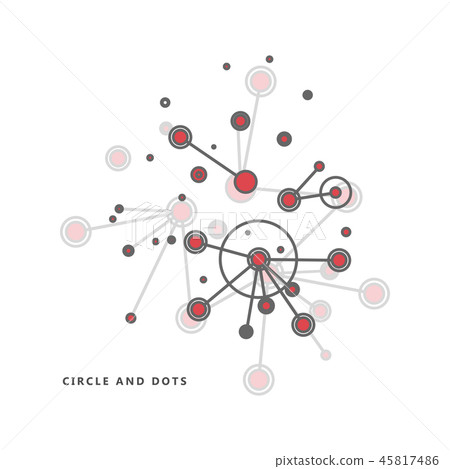 Illustration of molecular level scientific experiment Illustration of molecular level scientific experiment 45817486