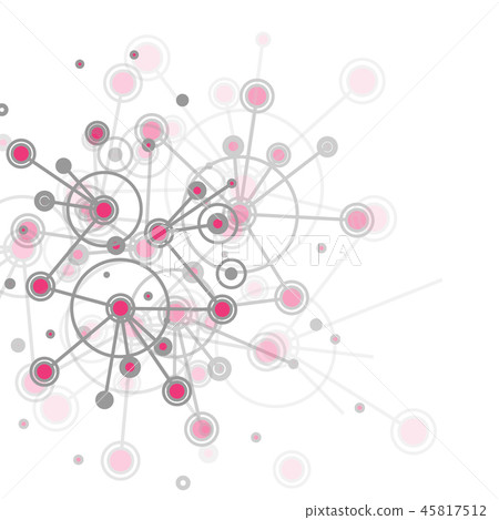 Illustration of molecular level scientific experiment 45817512