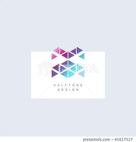 Triangle Design. Abstract Triangle Geometrical Symbol. Vector Technology pattern Triangle Design. Abstract Triangle Geometrical Symbol. Vector Technology pattern 45817527