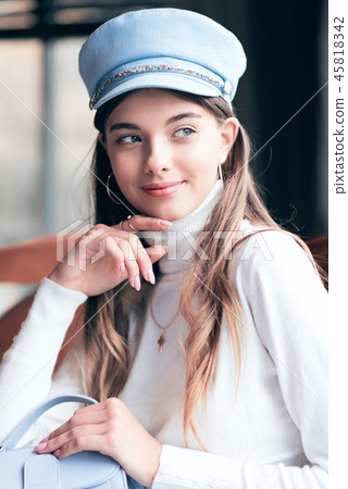 Photo of a girl in bright colors Photo of a girl in bright colors 45818342