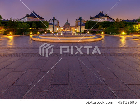 Copenhagen. The Church of Frederick at dawn. Copenhagen. The Church of Frederick at dawn. 45818699