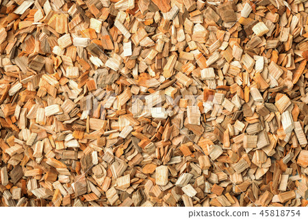 Smoking wood chips background 45818754