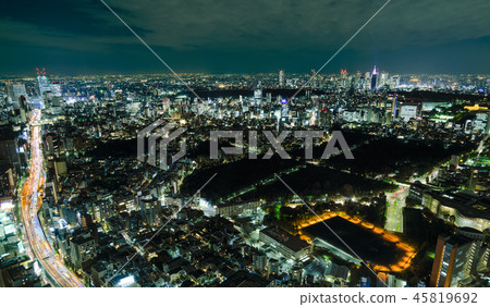 Tokyo central city night view 45819692