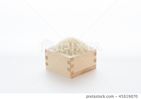 White rice grain with rice cake 45819870